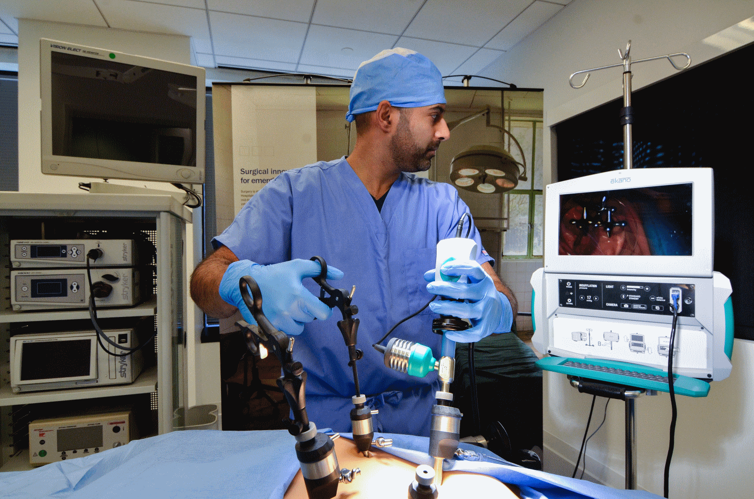 outils de la chirurgie laparoscopie Ekano